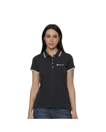 Allen Solly Polo T-shirt Women- Charcoal Grey